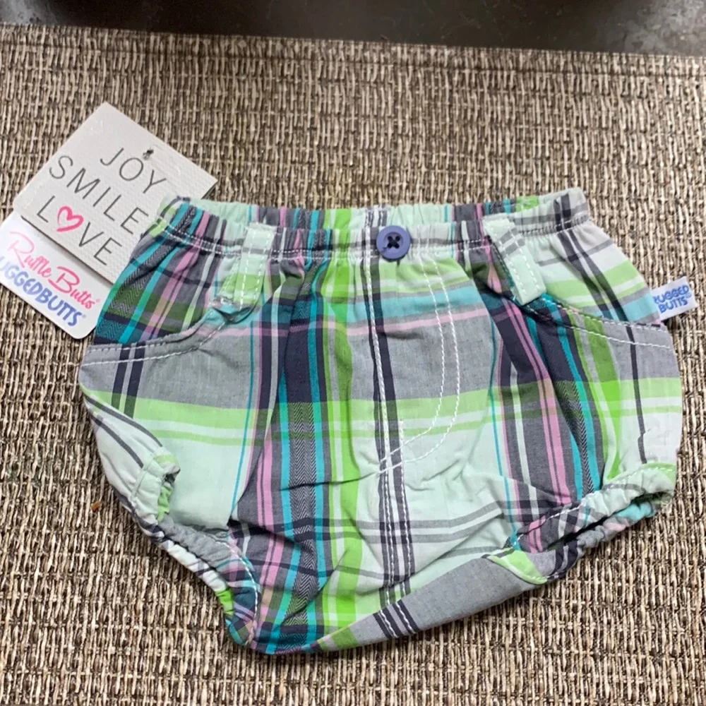Ruffle Butts/Rugged Butts Christopher Plaid Boxer NWT